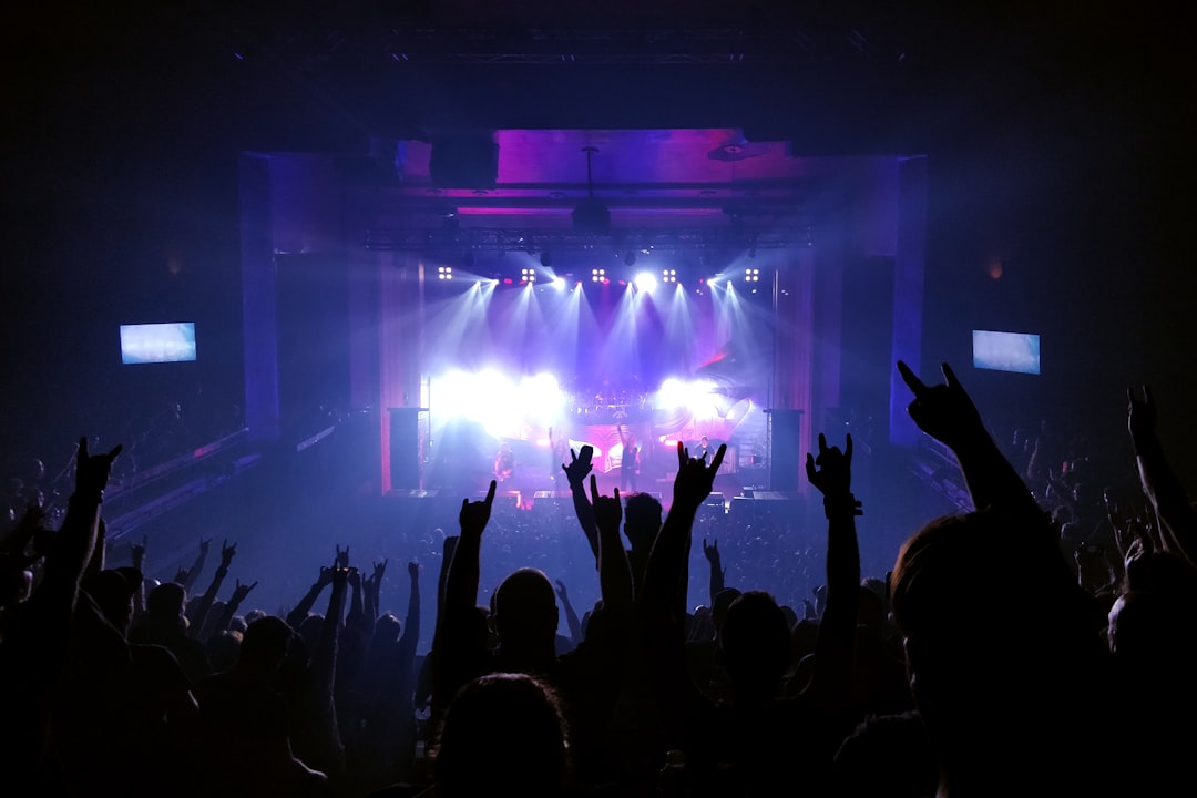 Stage performance with lights